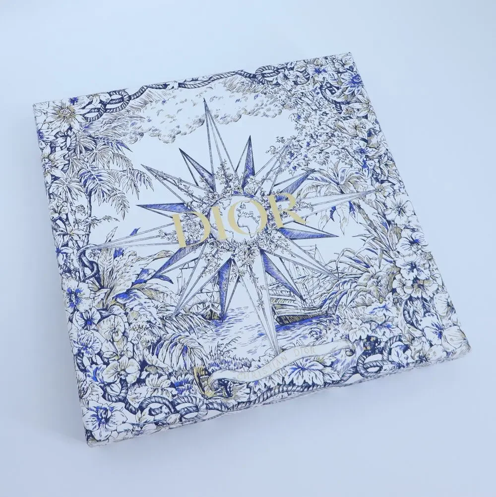 DIOR Gift Box Limited Edition Nautical White Gold Blue 10.5